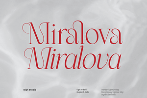 Miralova – An Elegant Serif Typeface