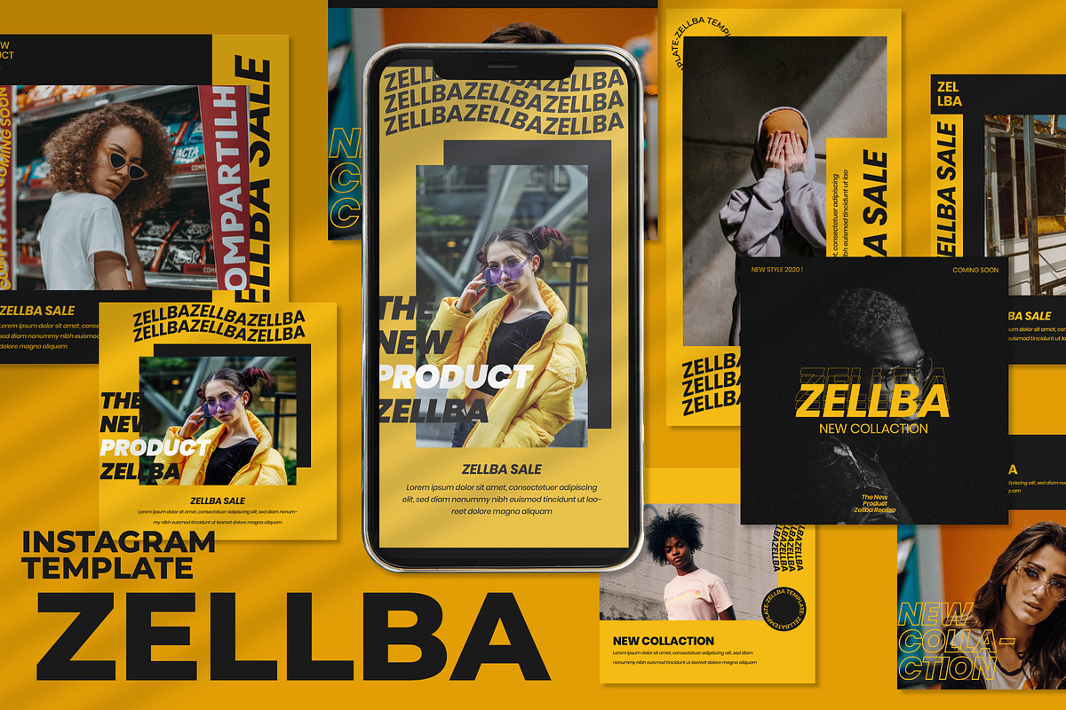 Zellba Urban Instagram Template, a Social Media Template by Compaq_Creative (Photo 1 of 10)