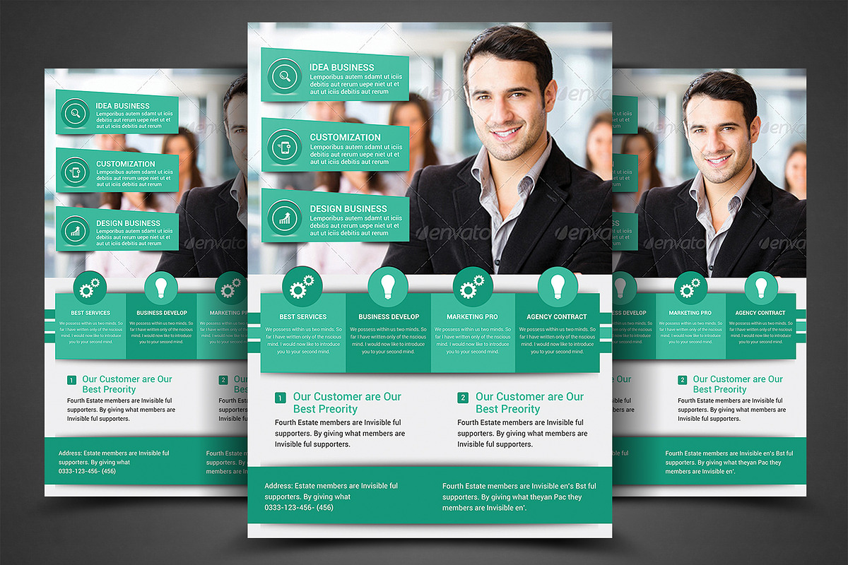 Multi Purpose Business Flyer Templat, a Flyer Template by AfzaalGraphics (Photo 1 of 4)