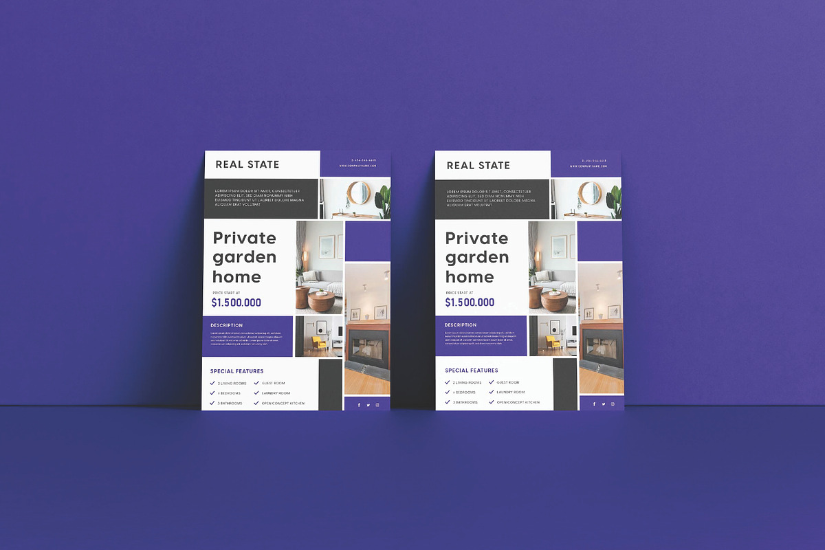 Better real estate flyer template, a Flyer Template by Workhu (Photo 8 of 8)