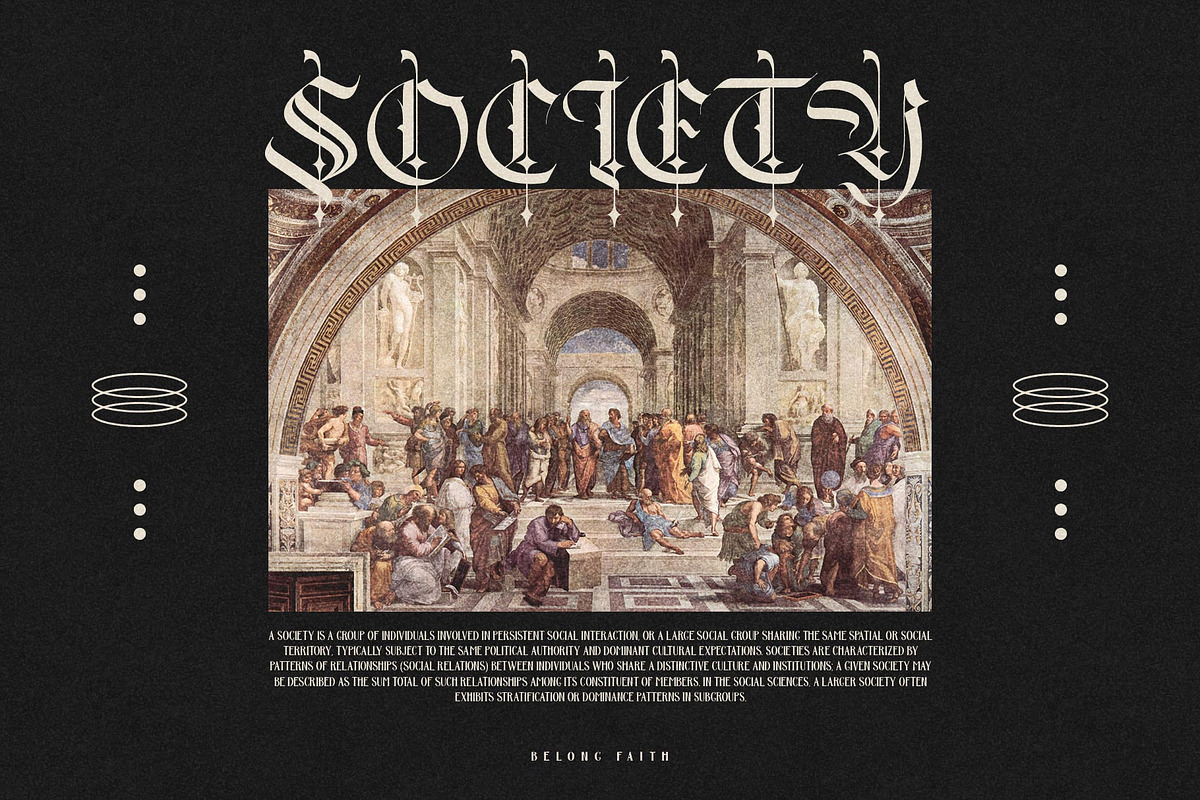 Belong Faith Typeface, a Blackletter Font by alit design (Photo 6 of 15)