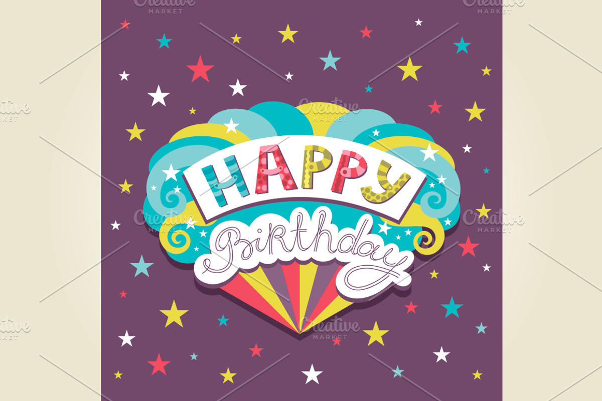 Happy birthday greeting cards, a Card Template by piyacler (Photo 2 of 2)