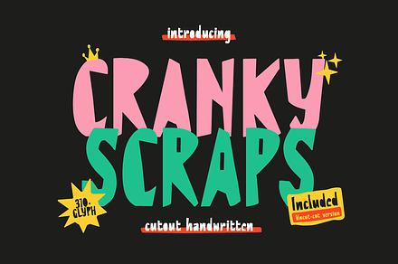 Cranky Scraps | Cutout Handwritten