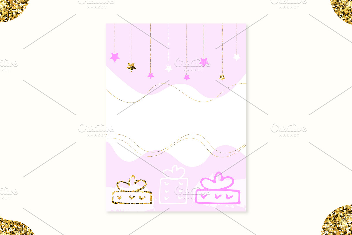 Greeting Card, Invitation, Gift Tag, an Invitation Template by kh_cat (Photo 3 of 8)