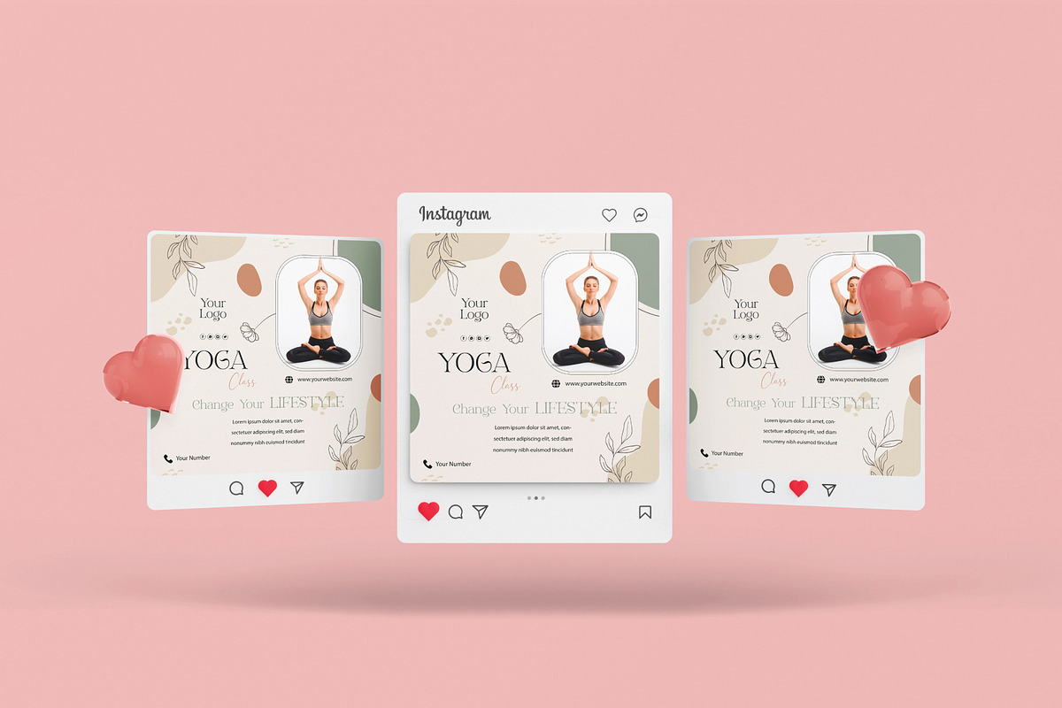 Elegant Yoga Flyer Design, a Flyer Template by YUDesignStore (Photo 3 of 6)
