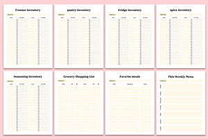 Kitchen Inventory Planner Canva