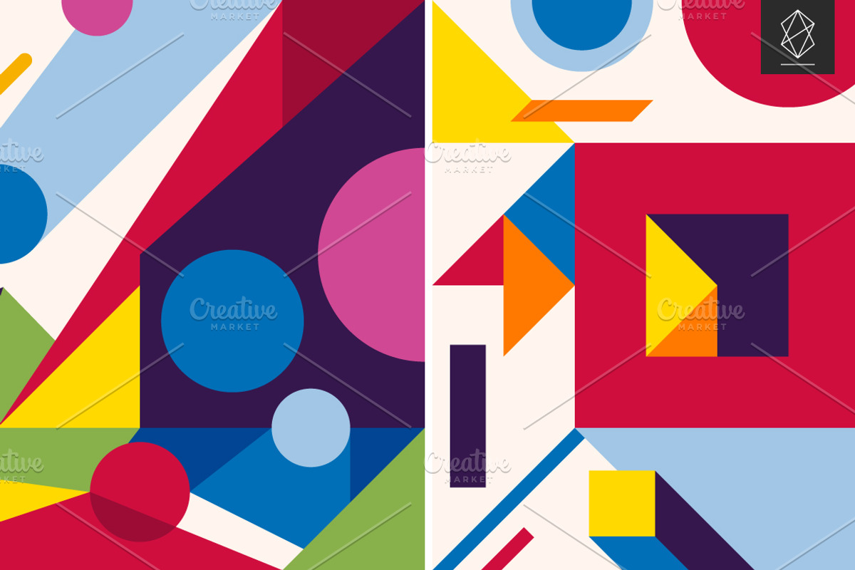20 Abstract geometric backgrounds, a Pattern Graphic by Yury Velikanov (Photo 7 of 11)