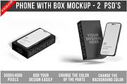 Phone with Box Mockup psd, an Android Mockup by Bruno's Shop (Thumbnail 1 of 4)
