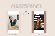Rose Gold Social Media Bundle Canva, a Social Media Template by Fancy Malone (Thumbnail 5 of 12)