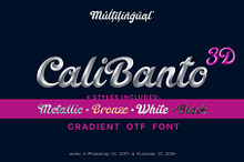CaliBanto 3D Font