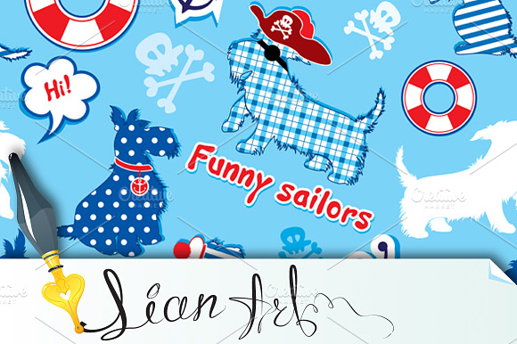 funny scottish terrier dogs - sailor preview 4