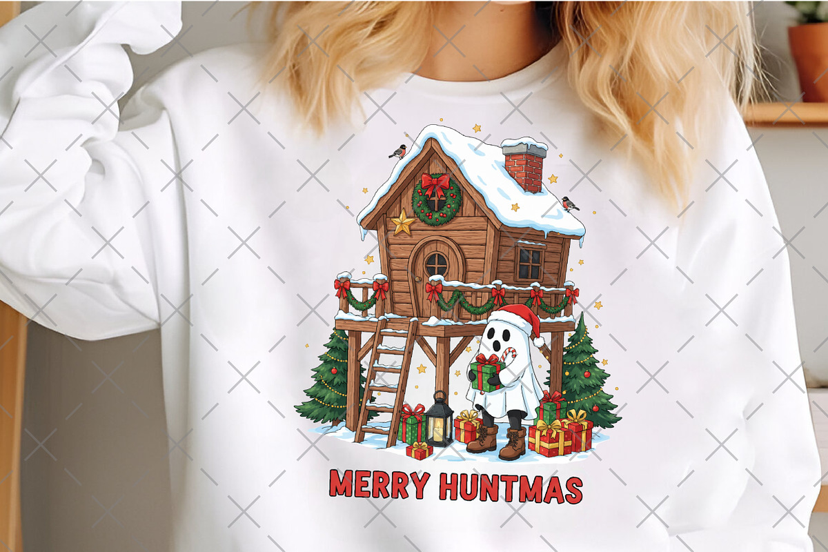 Merry Huntmas PNG, an Illustration by Craft Nest (Photo 4 of 6)