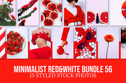 Minimalist red&white bundle 56, a Beauty & Fashion Photo by Jenya Porechenskaya