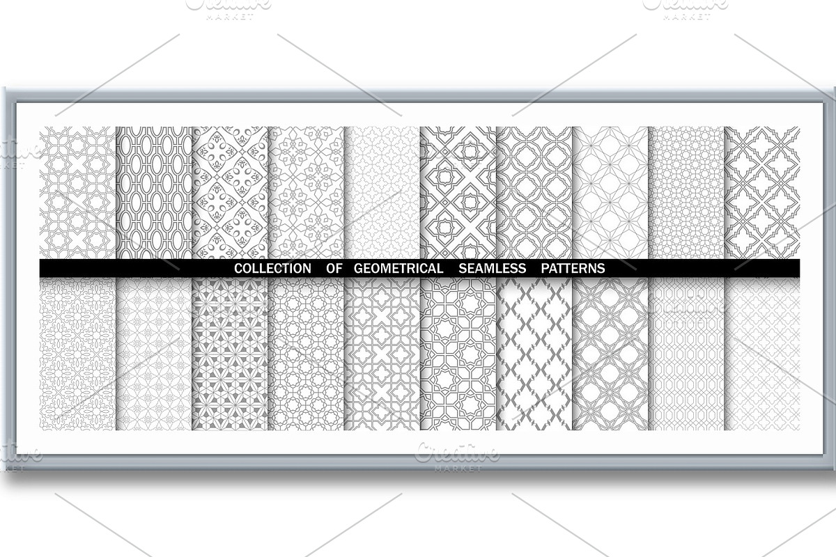 Geometric collection of patterns, a Pattern Graphic by RODINA (Photo 3 of 3)