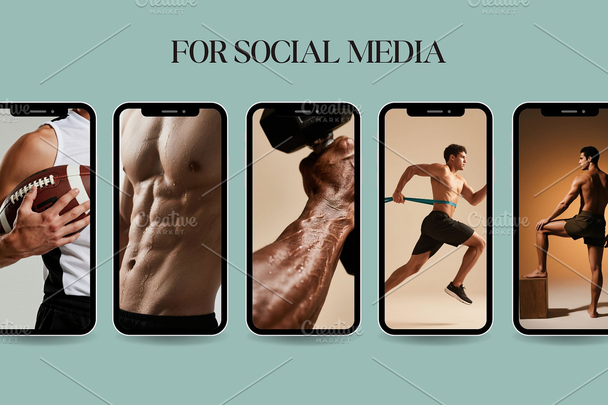 100 Men Workout Stock Photos Bundle, a Sports & Recreation Photo by Selenique Studio (Photo 4 of 20)