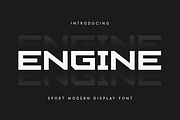 Engine - Sport Modern Font, a Sans Serif Font by Hamz Studio (Thumbnail 1 of 16)