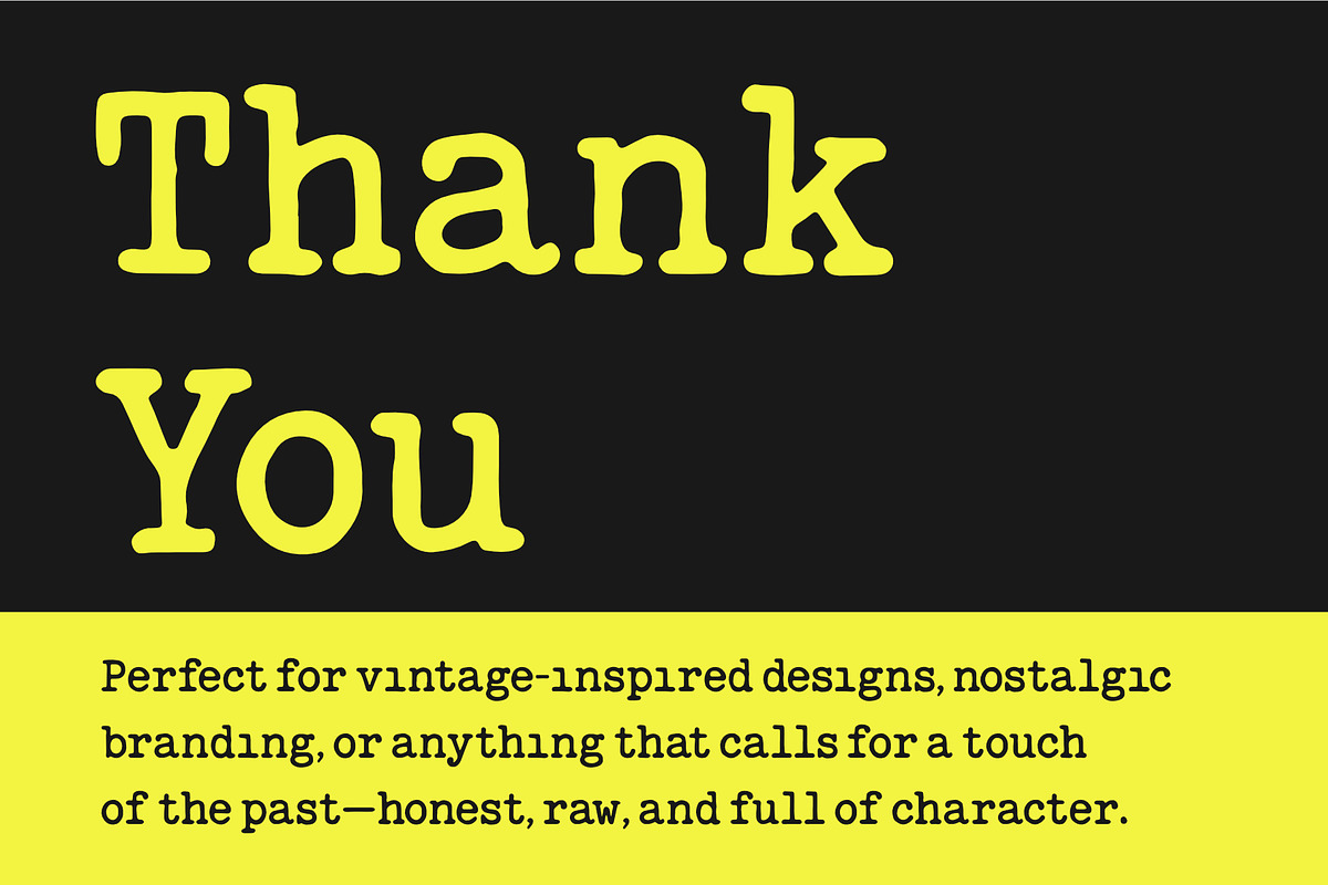 Rattle Ink — Vintage Typewriter Font, a Font by LetterStock (Photo 6 of 6)
