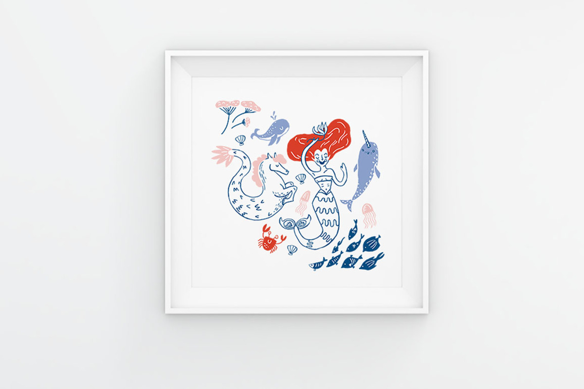 Underwater Love Vector Clipart, a Decorative Illustration by Lilla Bölecz (Photo 4 of 5)
