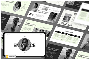 Embrace - Fashion Brand Google Slide, a Presentation Template by Annora Studio