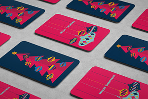 Christmas Card design template