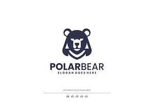 Monochrome Polar Bear Logo Design, a Branding & Logo Template by Artnivora.Std