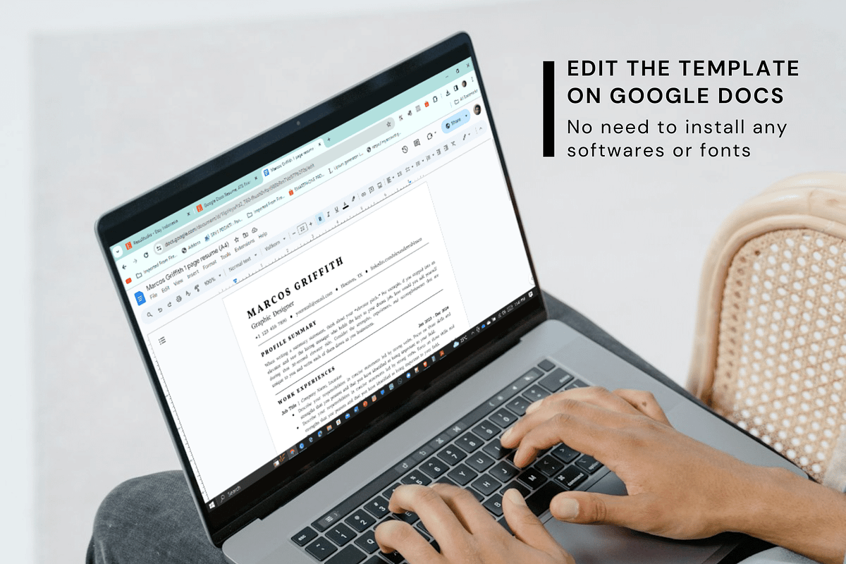 ATS Resume Template Google Docs, a Resume Template by bonadigitals (Photo 5 of 5)