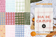 Cottagecore Picnic Backgrounds, a Background Graphic by Lana Elanor (Thumbnail 9 of 10)