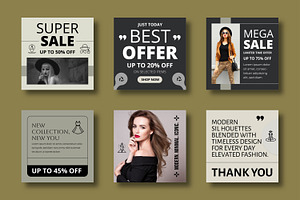 Fashion Sale Social Media Post, a Social Media Template by MightyDesign