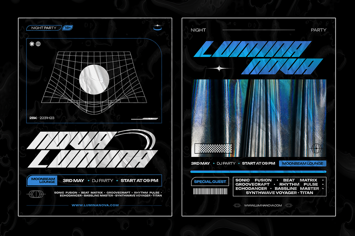 Nova - Night Party Flyer Templates, a Flyer Template by Inviline.co (Photo 3 of 6)