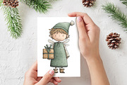 Whimsical Christmas Fairy Clipart, a Seasonal Illustration by V Design Creator (Thumbnail 5 of 8)