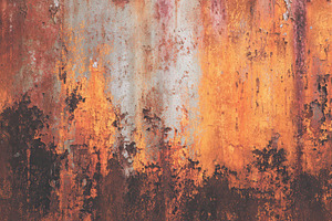 Rusty metal surface showing layers, a Photo by Pavel_design