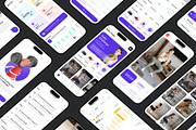 SuperFit Workout Fitness Mobile App, an UI Kit Template by Lumina_ui_ux202 (Thumbnail 7 of 7)