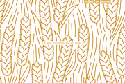 Wheat Ears Seamless Vector Pattern, a Texture Illustration by Ilia Design (Thumbnail 2 of 6)