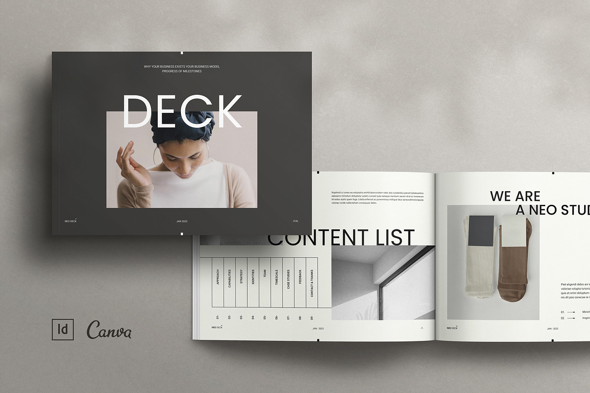 Pitch Deck Template CANVA, a Magazine Template by TemplatesForest (Photo 1 of 5)