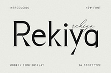 Rekiya Modern Serif Display Font