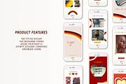 Retro 70s Instastories Template, a Social Media Template by Bella+Sophia Creative (Thumbnail 2 of 6)