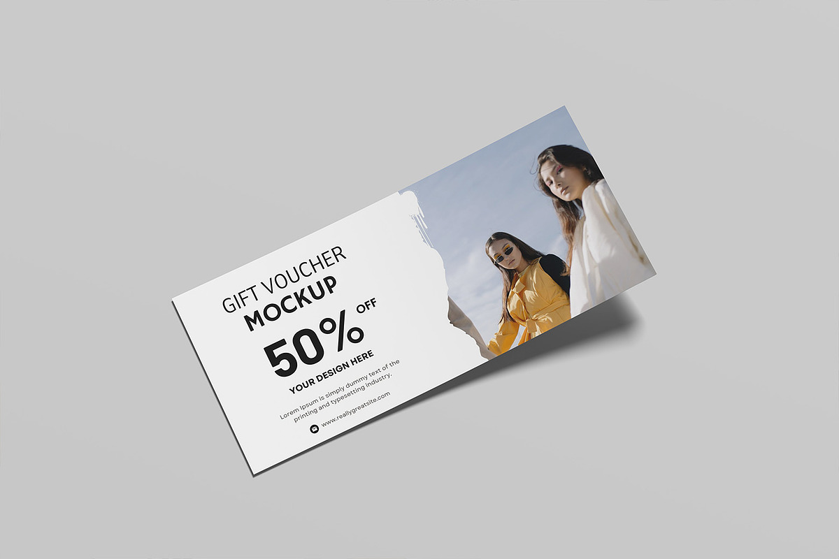 Gift Voucher Mockup, an Advertising Mockup by ZifaraDesign (Photo 9 of 11)