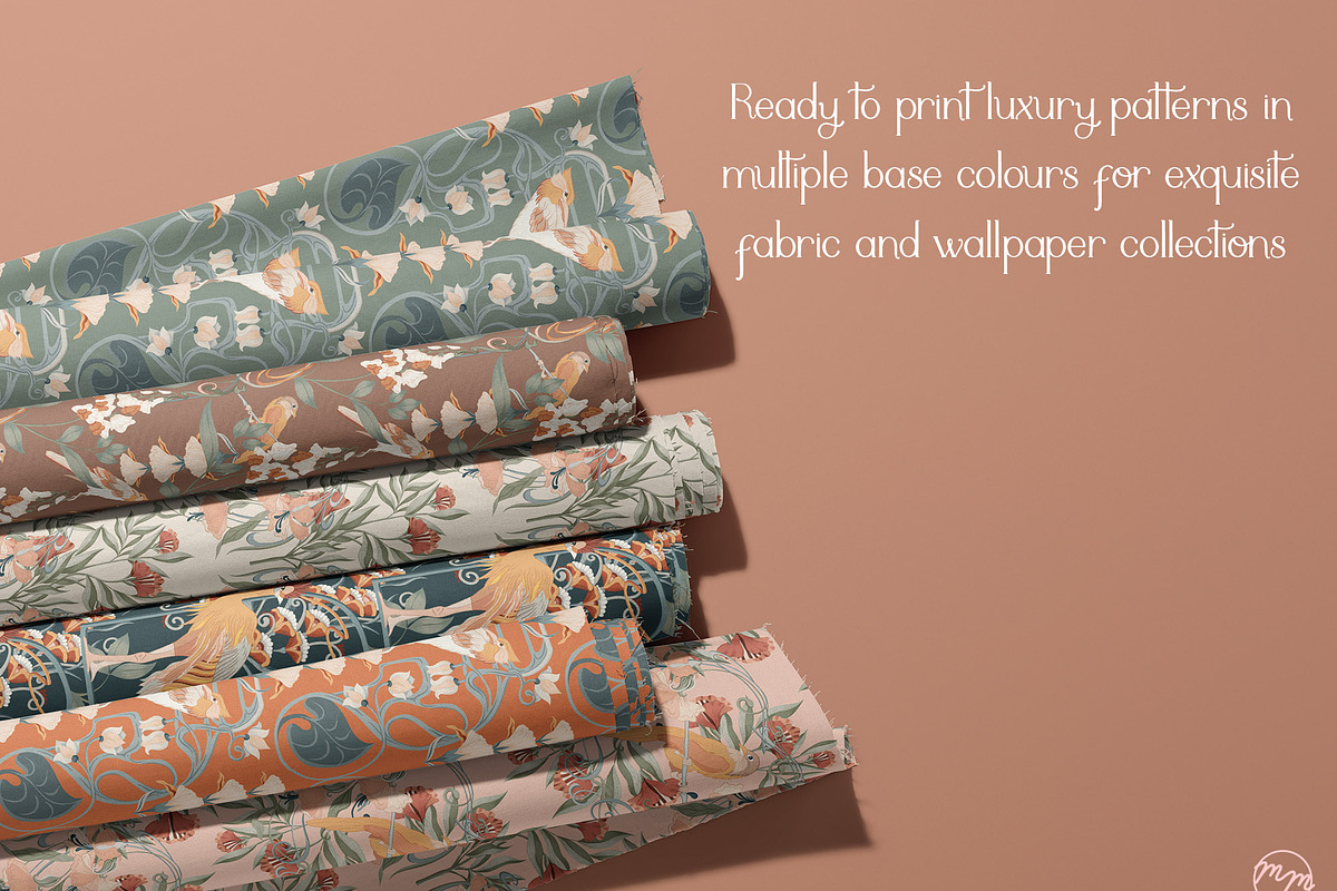 Ethereal Nouveau Luxury Pattern, a Pattern Graphic by MenoMelo Studio (Photo 2 of 9)