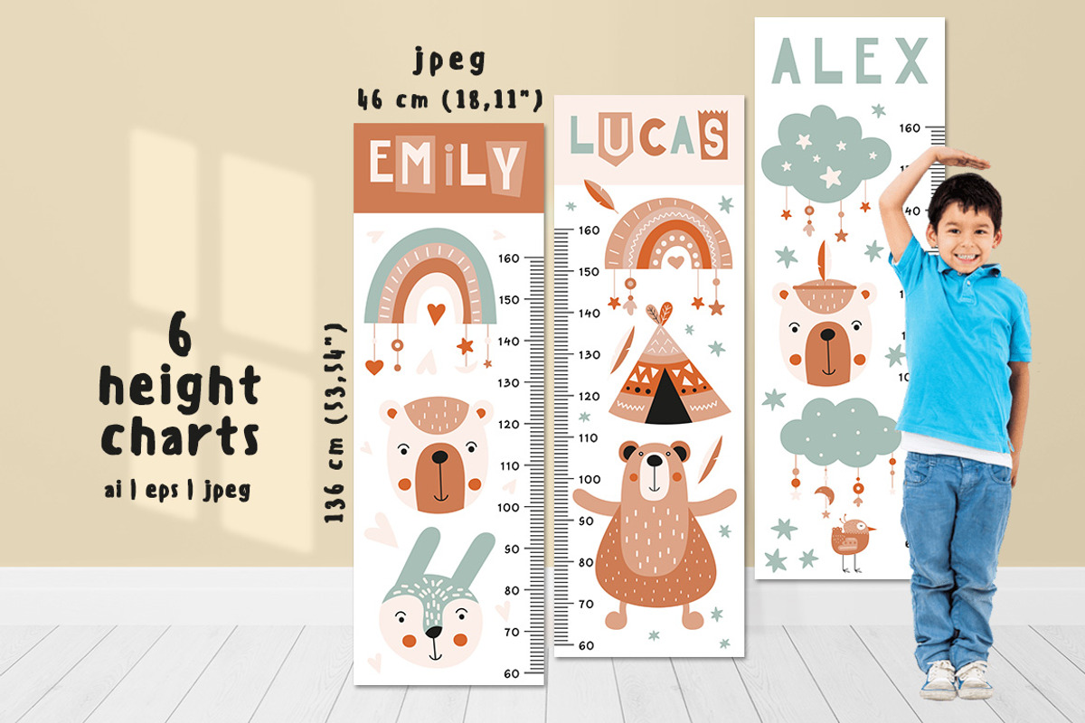 Boho bundle Nursery animals clipart, an Animal Illustration by Nursery Art (Photo 7 of 10)