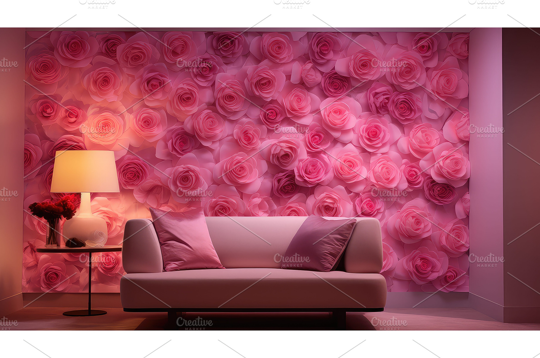 wellness spa roses background ai, a Beauty & Fashion Photo by pikepicture