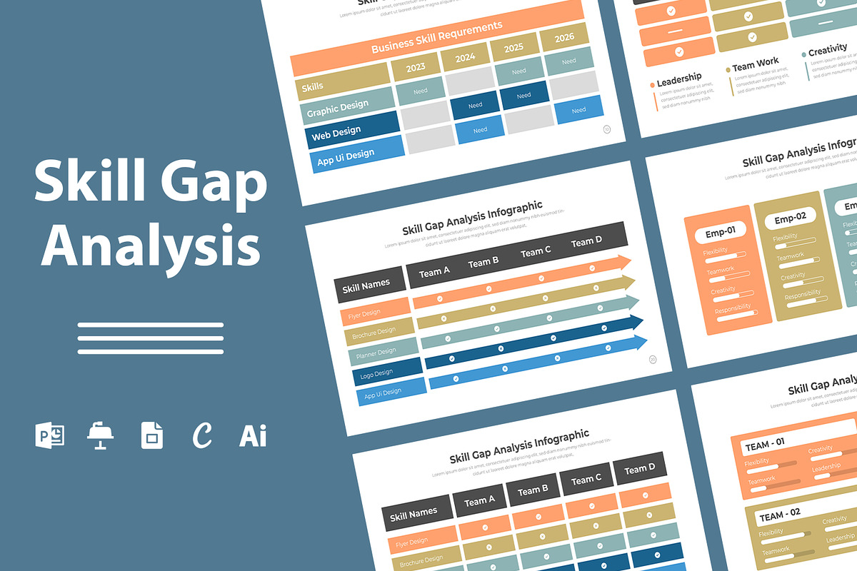 Skill Gap Analysis Infographic, a Presentation Template by Mighty-Slide (Photo 1 of 7)