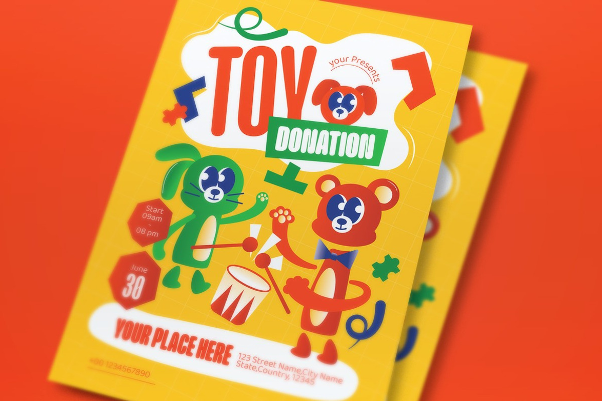 Toy Donation Flyer preview 2