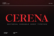 Cerena, a Serif Font by Nurul_kamal (Thumbnail 1 of 12)