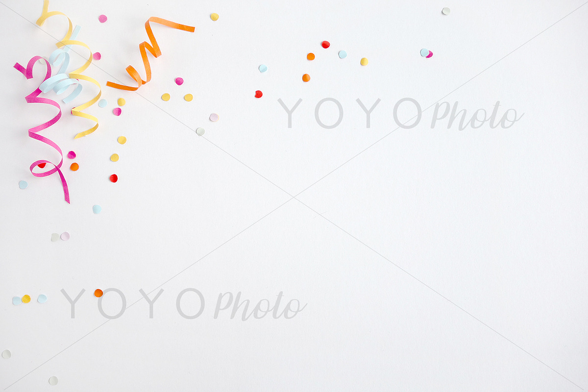 Styled desktop photo  confetti containing styled desktop, party styled, a Business Photo by YOYO Photo (Photo 2 of 3)