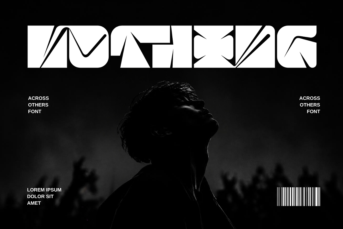 Across Others - Futuristic Font, a Sans Serif Font by 177Studio (Photo 3 of 8)