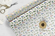 Kids Tractor Seamless Pattern Set, a Pattern Graphic by Oksana Dovhopol Art (Thumbnail 10 of 11)