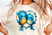 Quirky Valentine Love Birds Clipart, an Illustration by DreamCafeArt (Thumbnail 6 of 6)