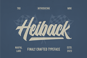 Heiback Script Font