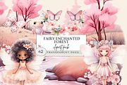 PINK ENCHANTED FOREST CLIPART PACK, a Person Illustration by Daring Digies (Thumbnail 1 of 9)