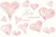 Watercolor Hearts Collection 002, an Object Graphic by savanamm design (Thumbnail 1 of 4)